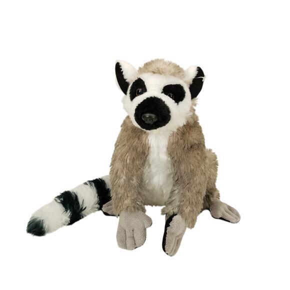 Adventure Planet Ring Tailed Lemur Plush Stuffed Animal Toy Sitting Realistic - Picture 1 of 10